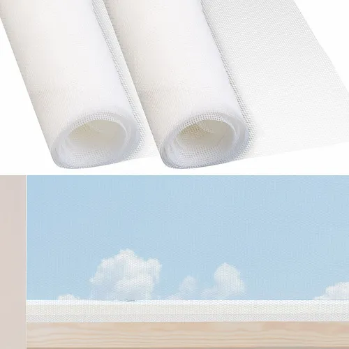 infactory 2erSet Insektenschutzgitter aus UVbeständigem Fiberglas,100x250cm,weiß