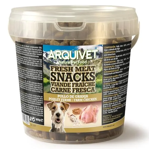 Arquivet Frischfleischsnacks mit Huhn, 800 g, für ausgewachsene Hunde