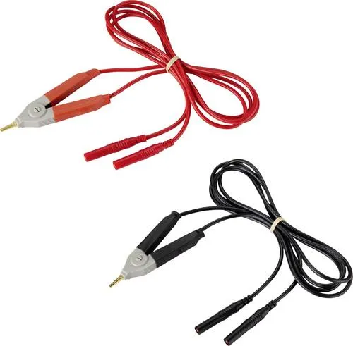 VOLTCRAFT VC-11732520 MSLK-100 Messleitung 1 Paar - Elektrische Messgeräte: Kelvin Messleitung mit 4-Draht-Technologie, ideal für präzise Messungen von -20 bis +70 °C.