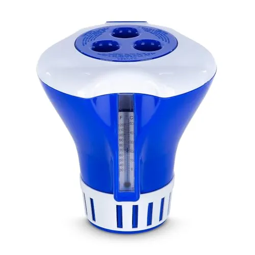 Paradies Pool GmbH Dosierschwimmer mit Thermometer blau (D181)