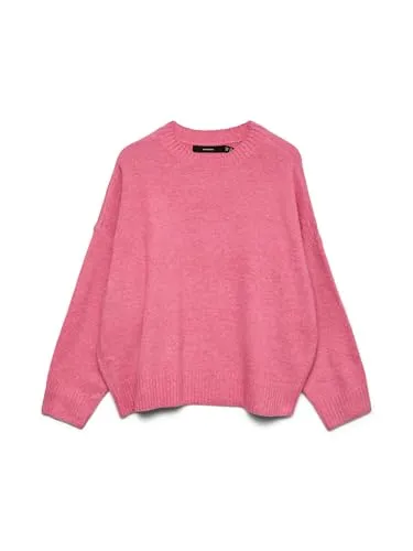 Vero Moda Strickpullover VMBOOM LS O-NECK PULLOVER GA NOOS Oversized