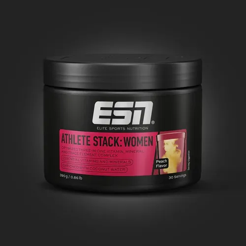ESN Athlete Stack Women Powder, 390 g Pulver, Peach