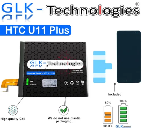 GLK Batterie Neu für HTC U11+ Plus Batterie Ersatzteile G011B-B P R O Ohne Set