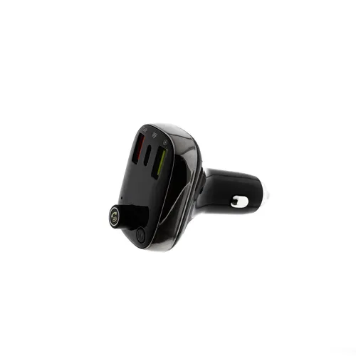 26W Bluetooth FM-Transmitter für Autoradio – MP3-Player & USB-Ladegerät in Schwarz - Transmitter für Autoradio mit 26W Leistung, Bluetooth-Funktion und USB-Ladegerät – ideal für Musikliebhaber unterwegs.