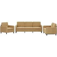 vidaXL 3-tlg. Sofagarnitur Braun aus Samt - Elegante Sofagarnitur in Braun, ideal zum Entspannen und Verweilen. Der weiche Samtstoff sorgt für höchsten Komfort, während das robuste Gestell Stabilität garantiert.