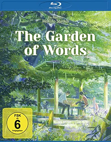 The Garden of Words [Blu-ray] - Anime-Film, freigegeben ab 6 Jahren, mit beeindruckender Animation und einer berührenden Liebesgeschichte.