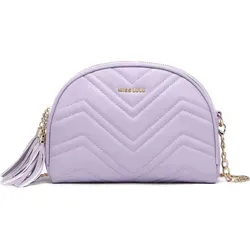 Miss Lulu Damen Umhängetasche Klein Kunstleder Crossbody Bag mit Verstellbarem Gurt