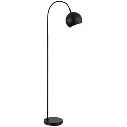 Bewegliche Bogenleuchte Stehlampe Schwarz 150 cm LED