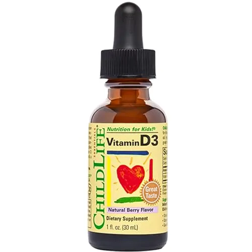 ChildLife Essentials, Liquid Vitamin D3, 30ml, 500IU Vitamin D3 je Dosis, Geschmacksneutral, Glutenfrei, Sojafrei, GMO frei