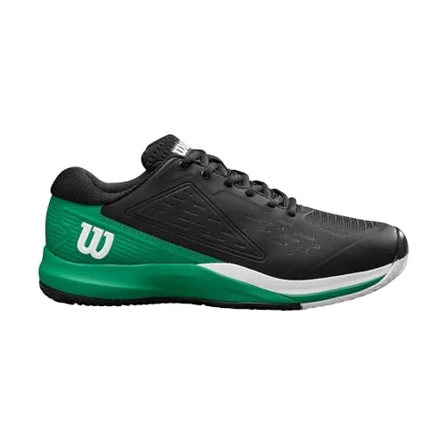 Wilson Herren Rush PRO ACE Clay Tennisschuh - Black/Bosphorus/White, 44 EU - Tennisschuhe mit 4D Support Chassis für optimale Stabilität und kontrollierte Drehbewegungen. DF2 Technologie für perfekten Komfort und Leistung bei jedem Schlag.