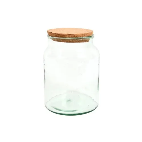 Halboffene Terrarienflasche, 5 Liter Terrarium Flasche Gewächshaus Pflanzen Kork