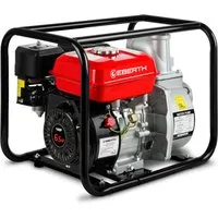EBERTH Wasserpumpe 6,5PS - 60.000l/h & 30m Förderhöhe - Wasserpumpen mit 4-Takt-Motor, ideal für große Fördermengen und hohe Ansaughöhen. Perfekt für Gartenbewässerung oder Bauprojekte.