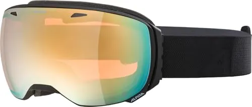 ALPINA BIG HORN Q - Polarisierte Skibrille für Erwachsene - Skibrille mit Quattroflex-Technologie für kontrastreiche Sicht und 100% UV-Schutz. Ideal für große Köpfe, mit beschlagfreier Fogstop-Beschichtung und maximaler Belüftung.