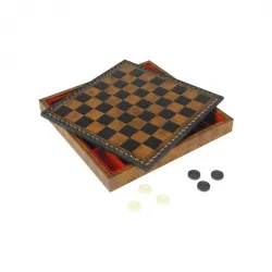 Weible Schachkassette aus Salpa-Leder