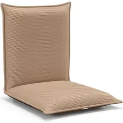GOPLUS Klappbarer Bodenstuhl, Bodensessel mit 6-stufig Verstellbarer Rückenlehne, Bodensofa mit abnehmbarem Bezug, beim Lesen TV-Schauen Gaming (B... - Beige