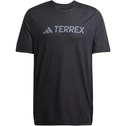 adidas TERREX Funktionsshirt MT LOG TECH T schwarz L (52/54) - Herren-Shirt für Wanderungen, aus 100% Polyester und schnell trocknend, ideal für aktive Outdoor-Enthusiasten.