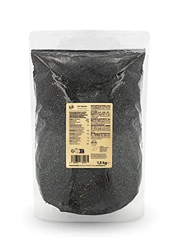KoRo - Bio Sesam schwarz 1,5 kg - Nährstoffreiches Superfood mit nussigem Geschmack - Proteinreich