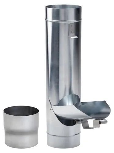 Regenrohrklappe Zink DN 76 inkl. Adapter