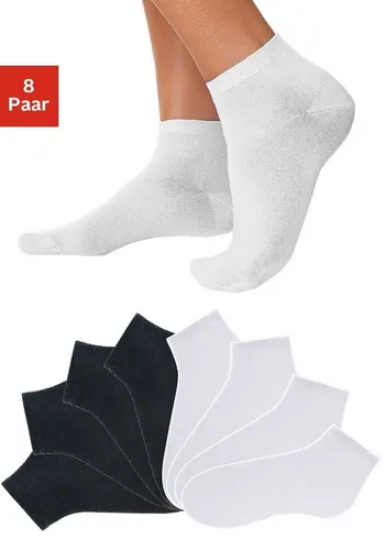 Go in Kurzsocken (Packung, 8-Paar) uni in Basic Farben