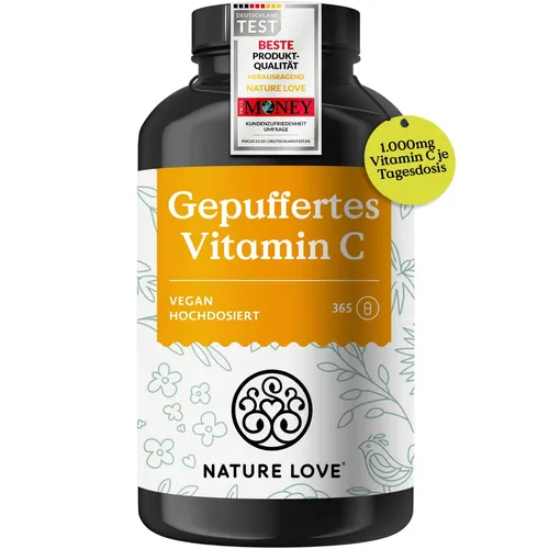 Vitamin C Gepuffert 365 Kapseln Nature Love