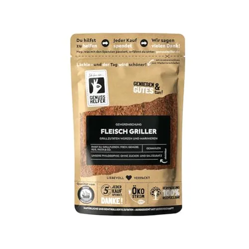 Bremer Gewürzhandel Fleischgriller Gewürz, gemahlen, Grill Gewürz, ideal zu Fleisch & als BBQ-Rub, 3 x 100g