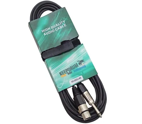 keepdrum keepdrum MC003XJ 6m Mikrofonkabel Klinke - XLR Audio-Kabel, (600 cm), Klinke-XLR-Kabel 6 m