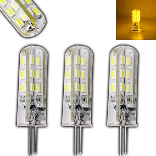3x G4 1,5 Watt LED Lampe gelb / gelbes Licht 12V DC dimmbar Leuchtmittel Lampe