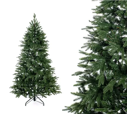 Evergreen Classics Künstlicher Weihnachtsbaum Sherwood Fichte 180 cm - Künstlicher Weihnachtsbaum in Fichtenoptik, nadelfrei und langlebig mit 1504 biegbare Zweigen für ein naturnahes Aussehen. Einfacher Aufbau dank Stecksystem und stabiler Metallständer.