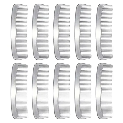 Stück Kamm 12 cm, transparent Haarkamm Friseurkamm Bartkamm Taschenkamm Friseurzubehör Herrenkamm Damenkamm Haarschneidekamm Frisierkamm 10