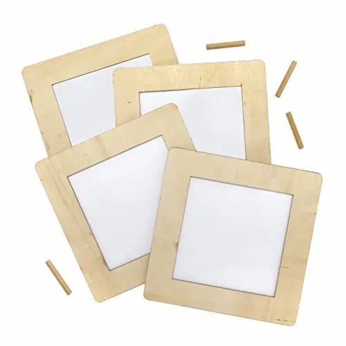 AX681 Quadratischer Bilderrahmen – 4 Stück für kreative Fotodekorationen