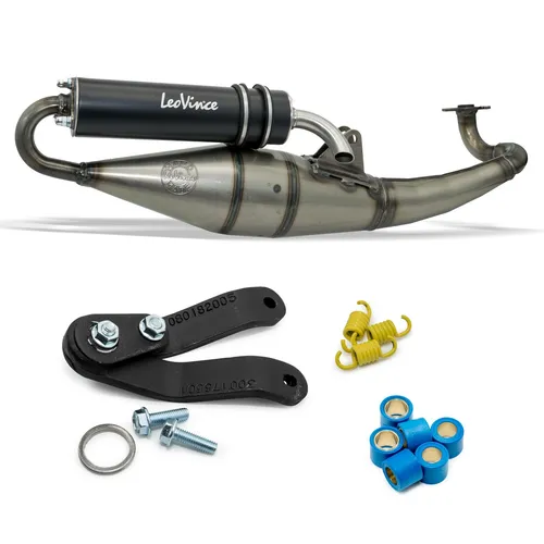 Leovince Handmade TT Black Edition Auspuff für Yamaha Aerox bis 2003