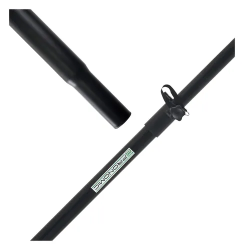 Pronomic Distanzstange - Distanzrohr Stahl 35mm mit Flansch, Höhenverstellbar von 80-137 cm, max. Belastbarkeit 40 kg, ideal für Lautsprecher und Subwoofer