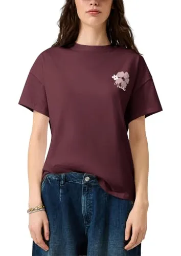 s.Oliver Damen T-Shirt – Loose Fit, Jersey, Rundhals, Print