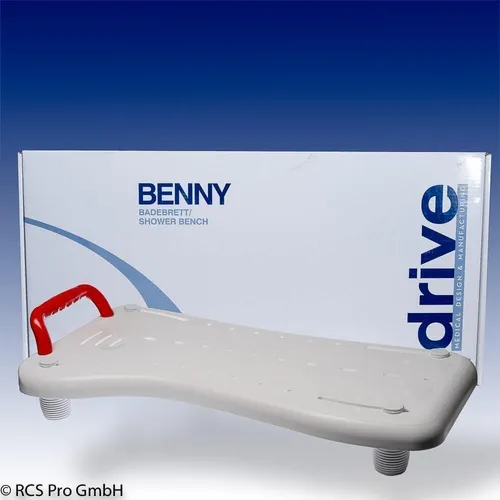 Drive Medical Badebrett Benny 73cm - Dusch- & Badehocker mit hoher Belastbarkeit bis 150kg, ideal für mehr Sicherheit und Komfort beim Baden.
