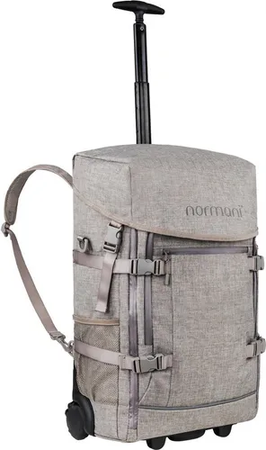 normani Reisetasche Rucksack-Trolley Handgepäck Nara - 3-in-1 Reisetasche in Handgepäckgröße, strapazierfähig aus 100% Polyester, ideal für Schule, Reisen und Freizeit.
