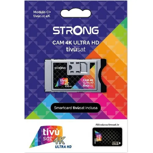 STRONG CAM4KTIVUSAT 4K Ultra HD Tivùsat mit Smartcard und CI+ Modul