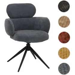 Esszimmerstuhl HWC-O77 - Drehbarer Polsterstuhl mit Auto-Return - Stuhl für Esszimmer oder Küche, 360° drehbar mit Auto-Return-Funktion für mehr Komfort und Ordnung. Hochwertiger Chenille-Stoff (310g/m²) sorgt für edle Optik und angenehme Haptik.