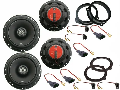 JBL Lautsprecher Set für Audi A3 8PA Bj 04-12 - Komplettes Lautsprecher Set für Audi A3 8PA (2004-2012) mit 2-Wege Koaxiallautsprechern. Genießen Sie erstklassigen Klang und einfache Installation mit allen benötigten Adaptern.