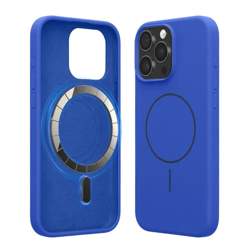Soft Silikon Case für Apple iPhone 15 Pro Max magnetische Hülle