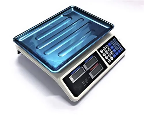Digitale Elektronikwaage Schwarz Stahl 40 kg Professionell