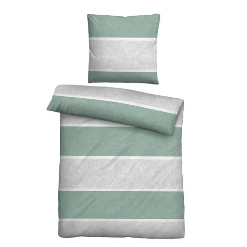 Biberna Bettwäsche Jonas, Flanell, 2-teilig in braun von biberna