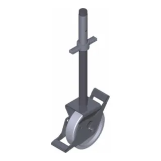 ZARGES Alu-Guss-Lenkrolle D = 125 mm - Zubehör & Einzelteile für Gerüste, ideal für die elektrostatische Ableitung mit robustem Alu-Gussrad und separaten Bremshebeln für maximale Sicherheit.