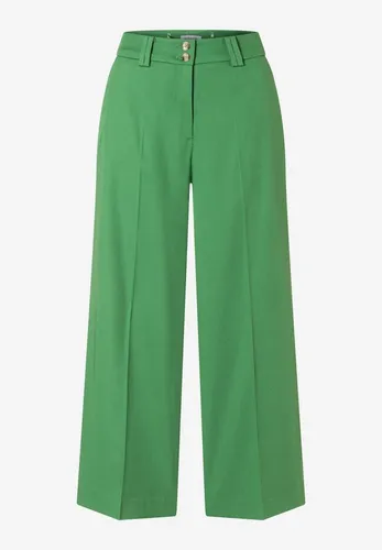 MORE&MORE Culotte Anzughose in Grün 42 - Elegante, weite Culotte mit Eingrifftaschen und Knopfverschluss. Ideal für Business und Freizeit, bietet hohen Tragekomfort durch den Materialmix aus Viskose und Baumwolle.