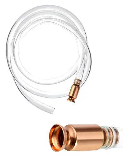 QWORK® Benzin Pumpenschlauch Schüttelschlauch Selbstansaugende Schlauch für Benzin Diesel Öl Wasser Kraftstoff Transfer, 13.5 Liter/Minute