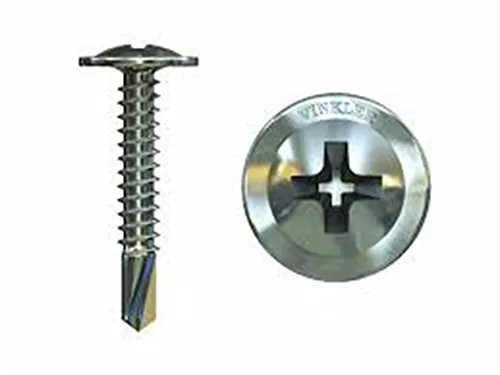 Stück Bohrschrauben 4,2x16 mm verzinkt mit Linsenkopf und angepresster Scheibe selbstschneidend DIN 7504 N-H Stahl einsatzgehärtet 100