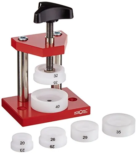 Horotec Bez Spindelpresse klein mit 6 Druckstücken rot 020333