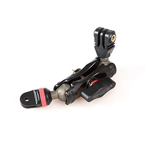 iSHOXS Small Grab Pro 60 | Kugelkopf-Verlängerung für GoPro und kompatible Action Kamera Halterungen | ABS Aufnahme mit Aluminium Kugelköpfen | 60mm