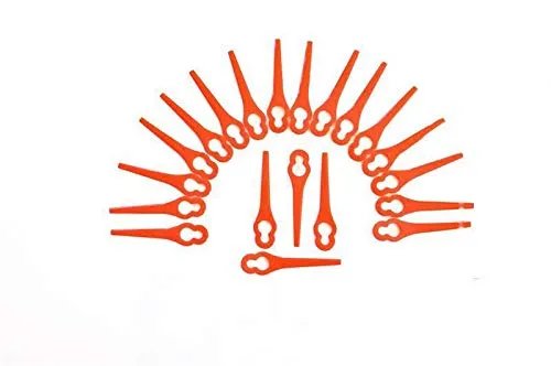 Kunststoffmesser Ersatzmesser für Akku-Rasentrimmer | Passend für Florabest Fat 18 B2/B3 | Passend für Grizzly Tools Art 18 Lion | Passend für CT 1800 Li | Passend für LIDL Akku-Trimmer 20