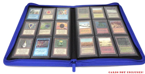Docsmagic.de Pro-Player 9-Pocket Zip-Album Dark Blue - 360 Card Binder - MTG - P