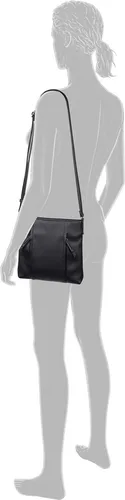 TOM TAILOR Beca Damen Umhängetasche - Mittelgroß, Schwarz - Umhängetasche in zeitlosem Design mit hochwertigem Kunstleder, flexiblem Tragekomfort und praktischen Fächern für alle Essentials. Ideal für den Alltag!